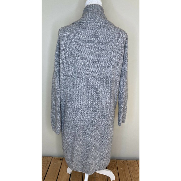RESERVED Long Open Front Knit Cardigan Sweater L - Picture 2 of 8